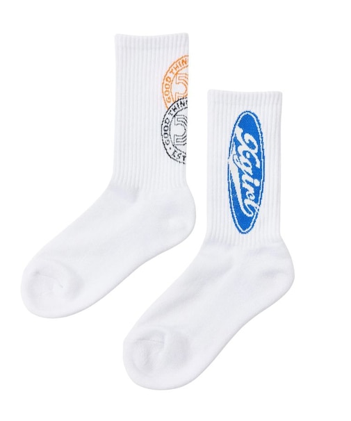 MIX LOGO JACQUARD RIB SOCKS