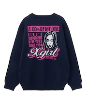 FACE BACK JACQUARD KNIT TOP