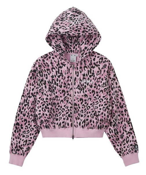 ALL OVER PRINT COMPACT ZIP UP SWEAT HOODIE
