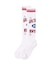 WORLD LOGO JACQUARD RIB HIGH SOCKS