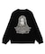 CAMO FACE AND LOGO JACQUARD KNIT TOP