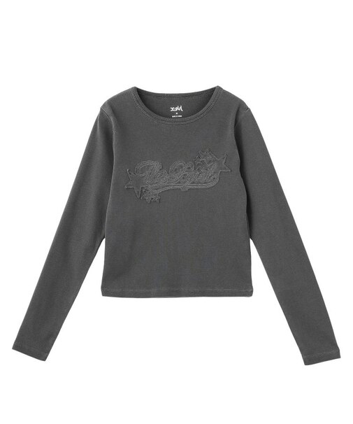 STAR LOGO PATCH FADED L/S COMPACT TOP