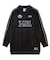 RHINESTONE LOGO VELOUR GAME SHIRT DRESS