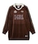 RHINESTONE LOGO VELOUR GAME SHIRT DRESS