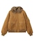 DETACHABLE FAUX FUR COLLAR PATCHED LOGO JACKET