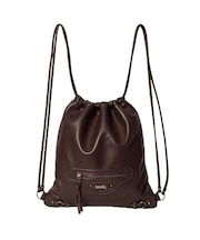 FAUX LEATHER UTILITY KNAPSACK