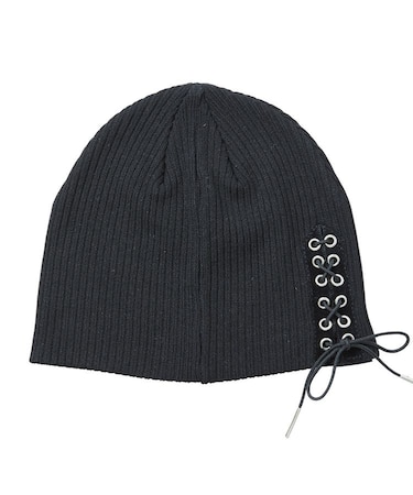 LACE UP BEANIE