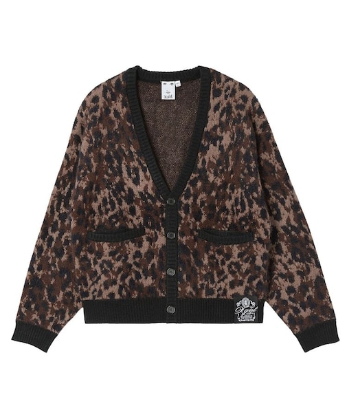 LEOPARD SHAGGY KNIT CARDIGAN