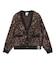 LEOPARD SHAGGY KNIT CARDIGAN