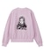 PIGMENT DYED FACE PATCH AND LOGO CREWNECK SWEATSHIRT