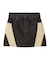 CONTRAST PANELED DENIM MINI SKIRT