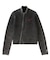 SLEEVE LOGO FADED ZIP UP KNIT TOP