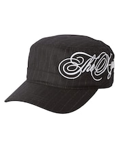 SIDE SCRIPT LOGO STRIPED CASQUETTE