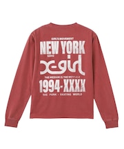 PIGMENT DYED BIG SPRAY LOGO L/S TEE