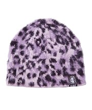 LEOPARD SHAGGY JACQUARD BEANIE