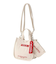 EMBROIDERED BAR MINI SHOULDER BAG W/STRAP