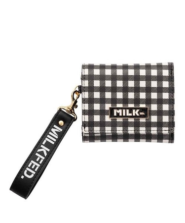 CHECKERED TRI-FOLD WALLET