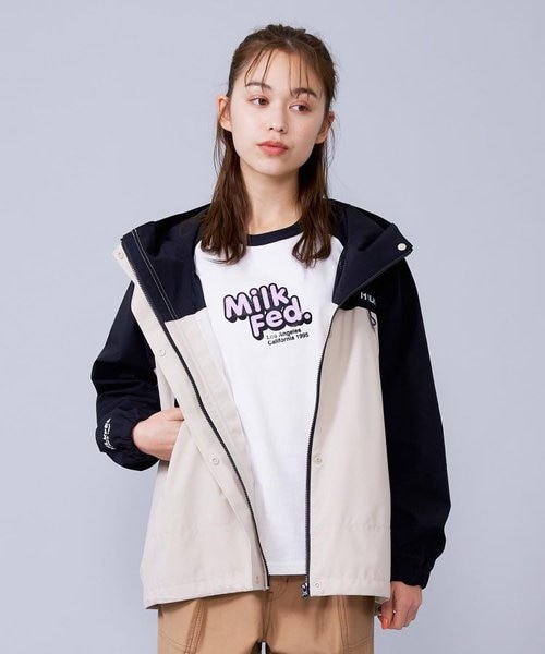 ミルクフェド　BACK LOGO BICOLOR MOUNTAIN PARKA BACK LOGO BICOLOR MOUNTAIN PARKA｜ミルクフェドの通販｜&mall