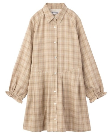 PLAID TUNIC SHIRT