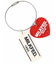 HEART AND PLATE KEYCHAIN