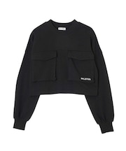 DOUBLE POCKET SWEAT TOP
