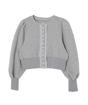 PUFF SLEEVE CARDIGAN