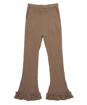 RUFFLE HEM FLARE PANTS