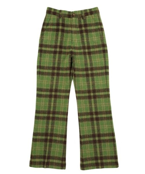 PLAID FLARE PANTS