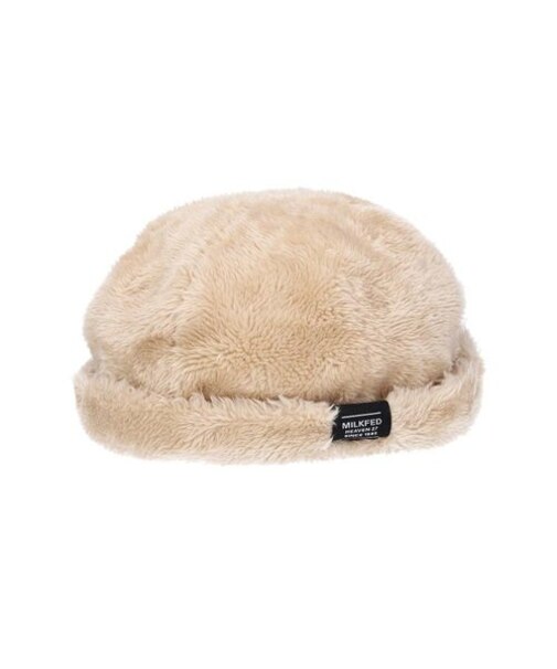 LOGO FLUFFY ROLL CAP