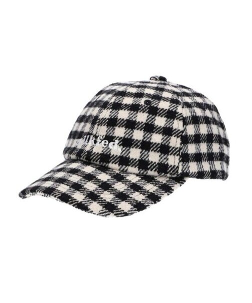 BRUSHED CHECKERED LOGO CAP