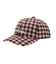 BRUSHED CHECKERED LOGO CAP