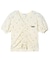 FLOWER EMBROIDERY SHIRRING S/S TOP