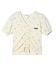 FLOWER EMBROIDERY SHIRRING S/S TOP