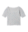 FLORAL PATTERN SQUARE NECK TOP