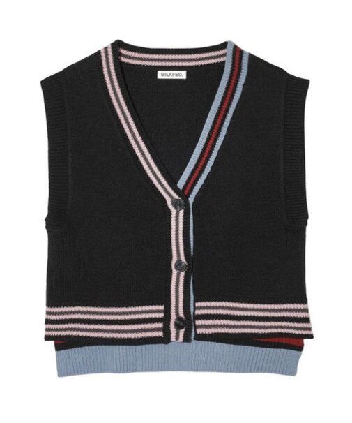STRIPED KNIT VEST