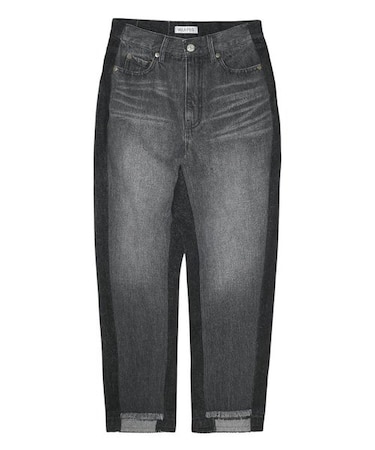 BICOLOR DENIM PANTS