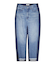 BICOLOR DENIM PANTS