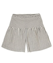 STRIPED GATHERED SHORTS