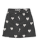 HEART PRINTED DENIM SKIRT