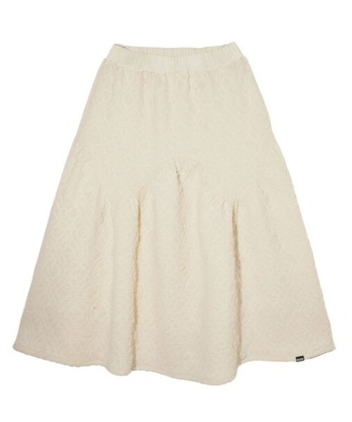 TULLE JACQUARD GATHERED SKIRT