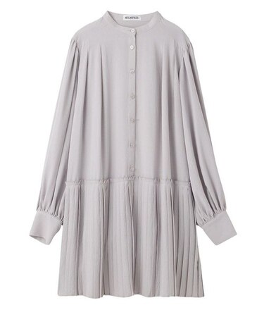 PLEATED HEM DRESS