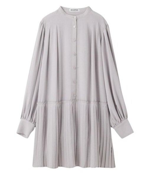PLEATED HEM DRESS
