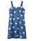 HEART PRINTED DENIM DRESS