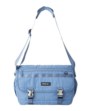 LOGO PLATE MESSENGER BAG