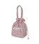 GINGHAM DRAWSTRING COOLER BAG