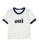OUI SLAB COMPACT S/S RINGER TEE