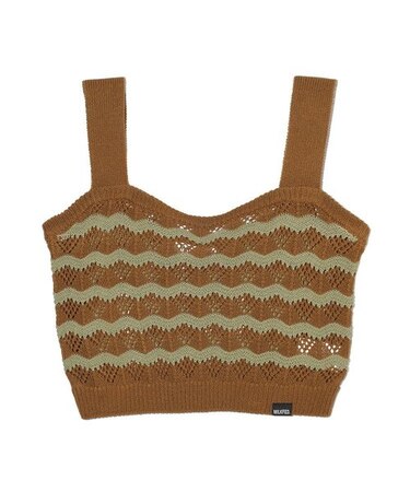 WAVE PATTERN KNIT CAMISOLE