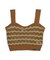 WAVE PATTERN KNIT CAMISOLE