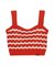 WAVE PATTERN KNIT CAMISOLE