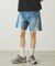 DISTRESSED DENIM SHORTS